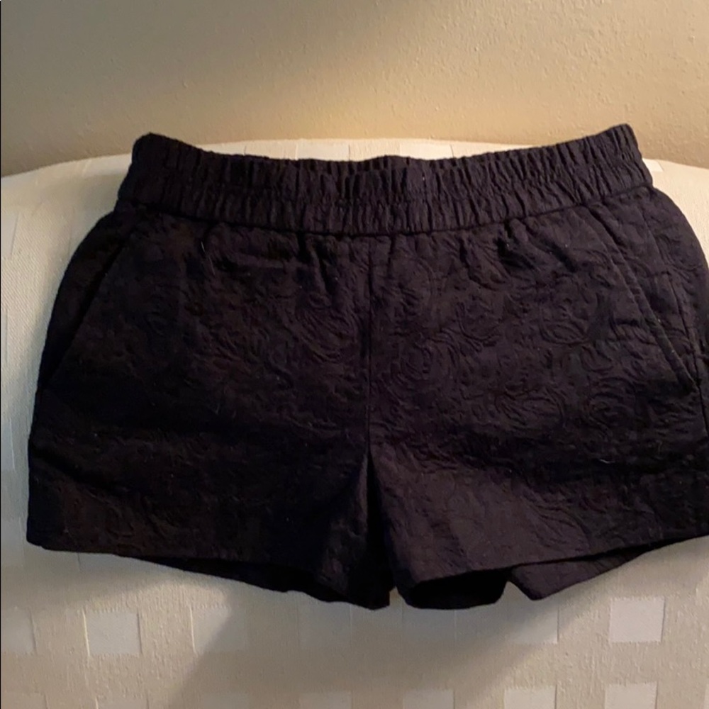 j Crew black textured shorts - Picture 1 of 2